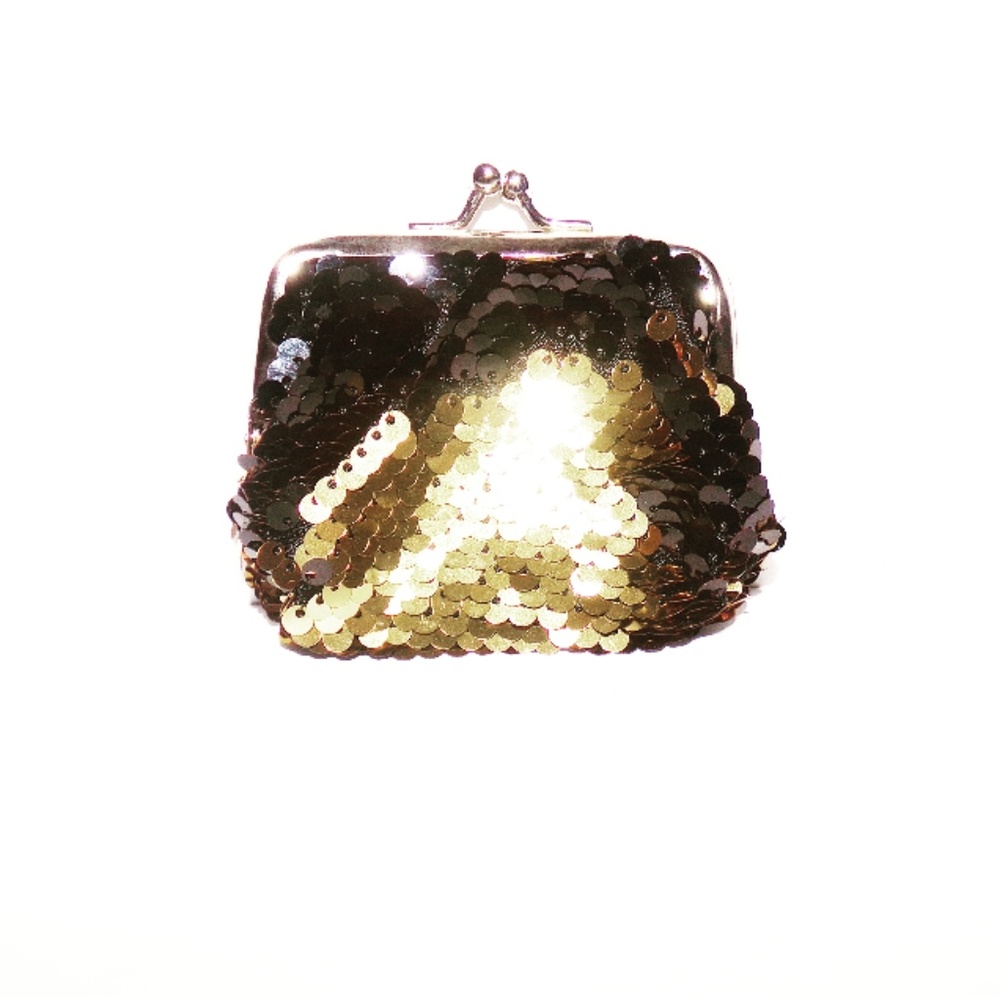 Gold and Black Shiny Coin Purse